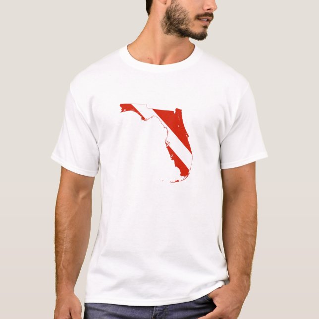 Florida State Silhouette Diving Flagga Tee (Framsida)