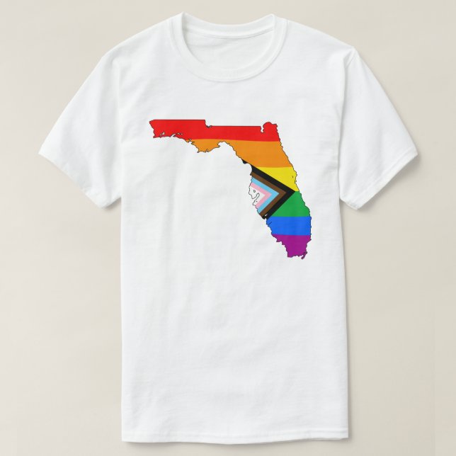 Florida State Stolthet HBTQ Progress Stolthet T Shirt (Design framsida)