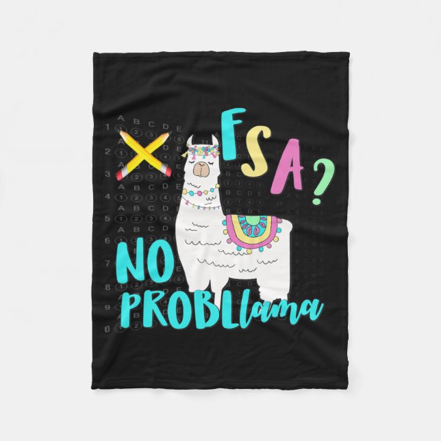 Florida State Test Day Llama for Studenter 1 Fleecefilt (Framsidan)