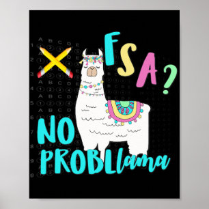 Florida State Test Day Llama for Studenter 1 Poster