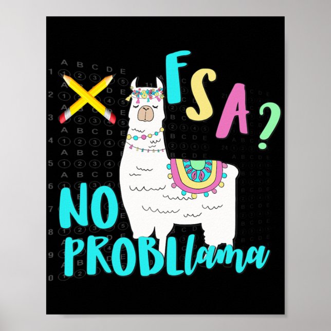 Florida State Test Day Llama for Studenter 1 Poster (Framsidan)