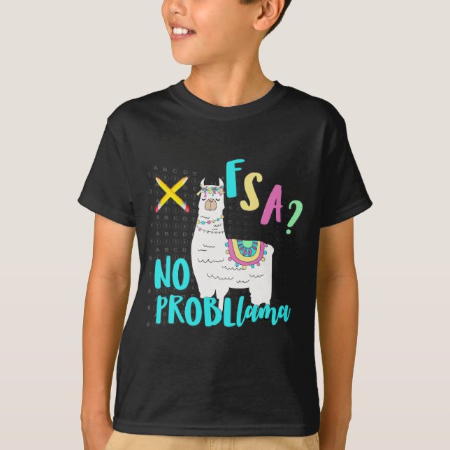 Florida State Test Day Llama för Studenter T Shirt (Framsida)
