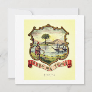 Florida-staten jackar av arm (1876) inbjudningar