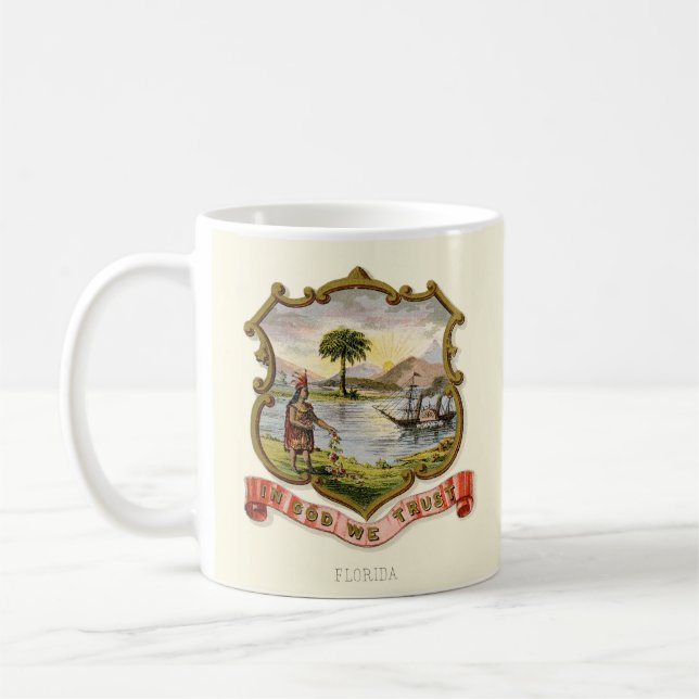 Florida-staten jackar av arm (1876) kaffemugg (Vänster)