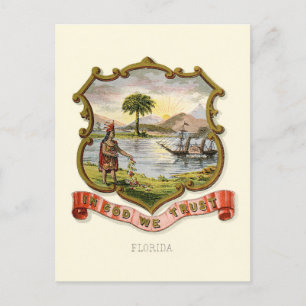 Florida-staten jackar av arm (1876) vykort