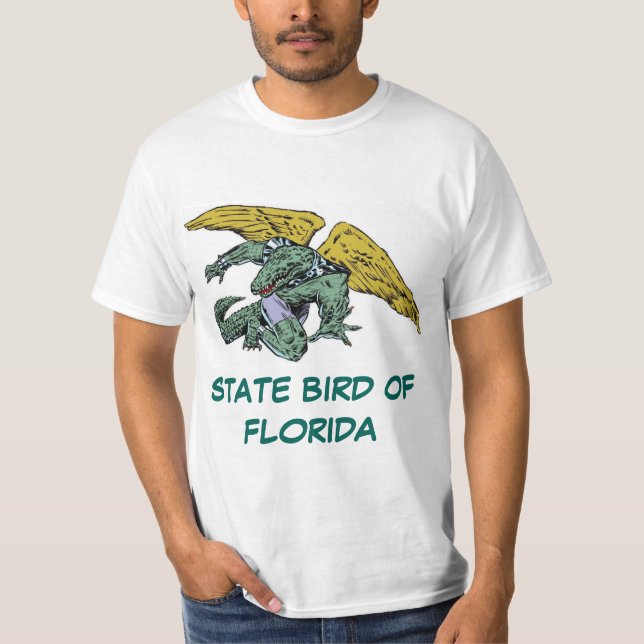 FLORIDA STATLIG FÅGEL: ALLIGATORN T-SHIRT (Framsida)