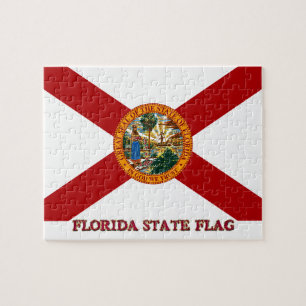Florida Statlig flagga 8 x 10 Pussel