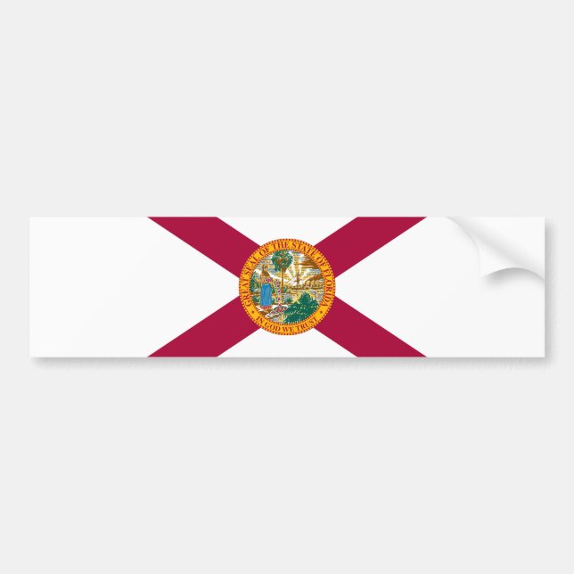 Florida Statlig flagga Bildekal (Framsidan)