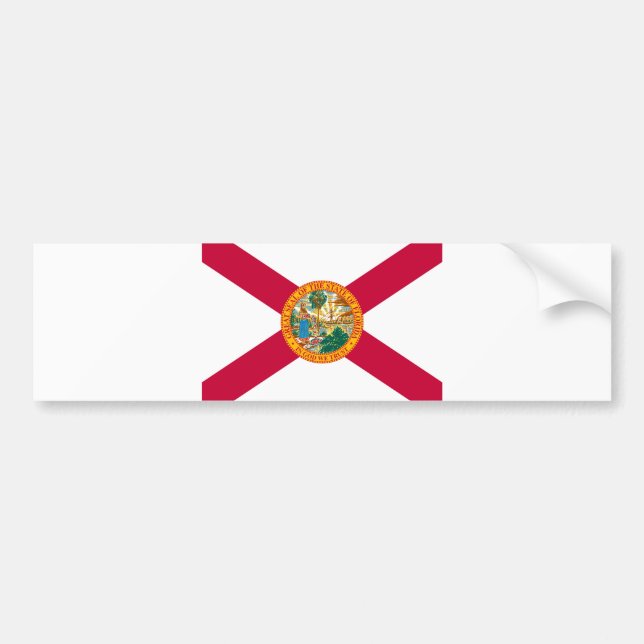 Florida Statlig flagga Design Bildekal (Framsidan)