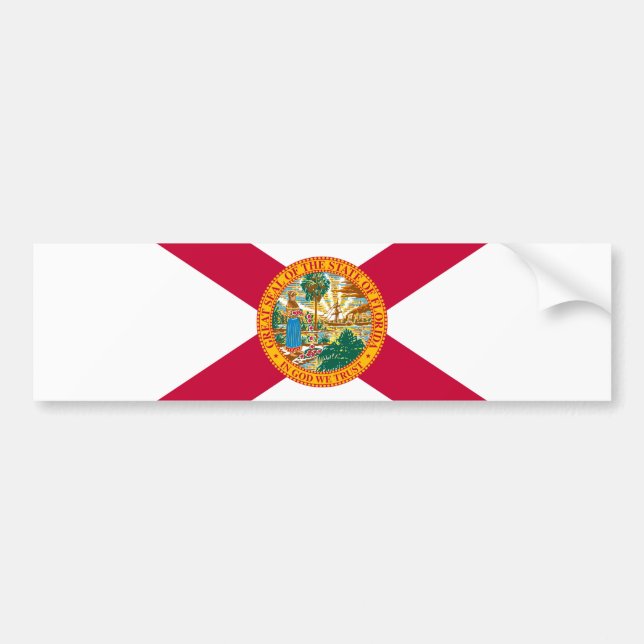 Florida Statlig flagga Design Bildekal (Framsidan)