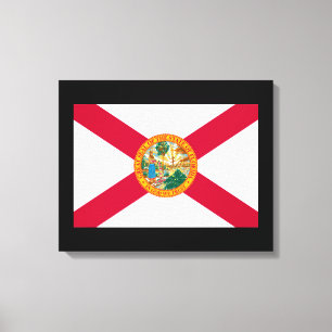 Florida Statlig flagga Design Canvastryck