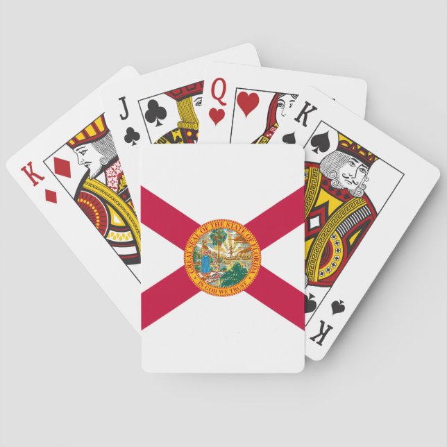 Florida Statlig flagga Design Casinokort (Baksidan)