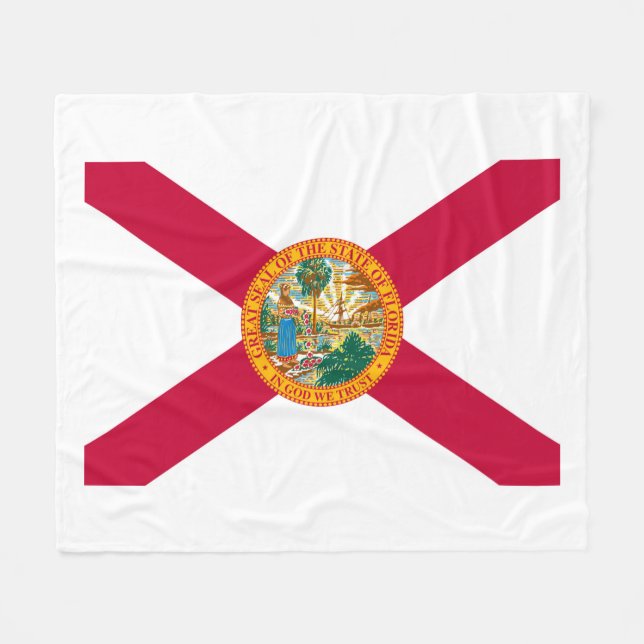 Florida Statlig flagga Design Fleecefilt (Framsidan (Horisontell))