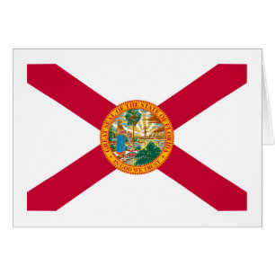 Florida Statlig flagga Design Hälsningskort