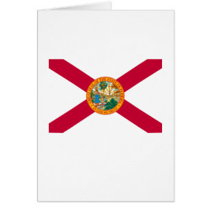 Florida Statlig flagga Design Hälsningskort