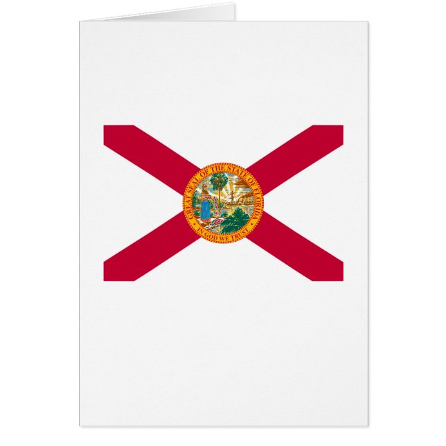 Florida Statlig flagga Design Hälsningskort (Framsidan)