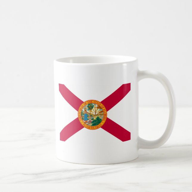 Florida Statlig flagga Design Kaffemugg (Höger)