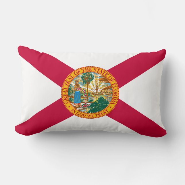 Florida Statlig flagga Design Lumbarkudde (Framsida)
