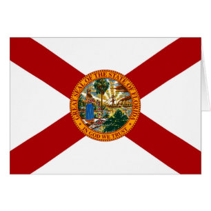 Florida Statlig flagga Hälsningskort