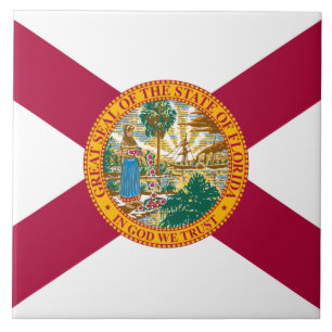 Florida Statlig flagga Kakelplatta