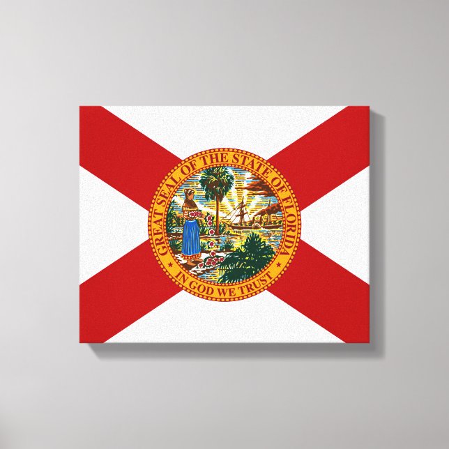 Florida Statlig flagga Kanvastryck (Framsida)