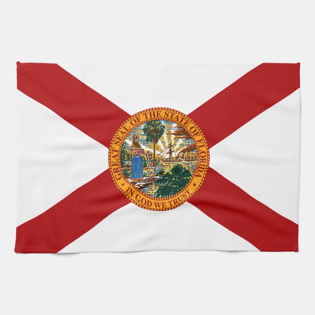 Florida Statlig flagga Kökshandduk (Horisontell)