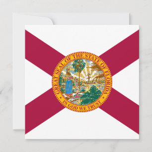 Florida Statlig flagga Kort
