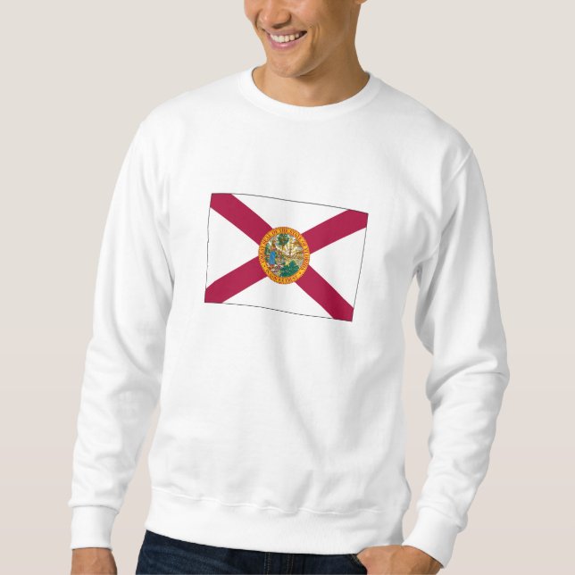 Florida Statlig flagga Lång Ärmad Tröja (Framsida)
