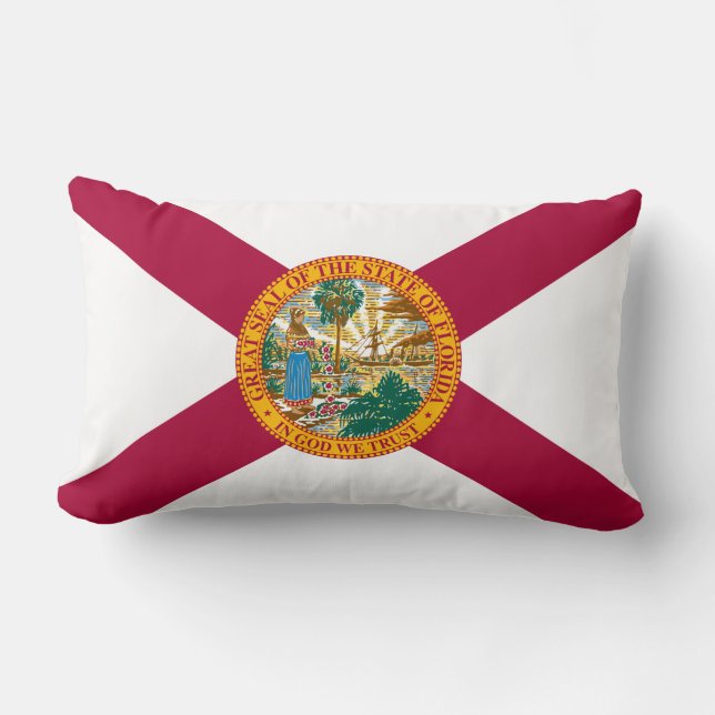 Florida Statlig flagga Lumbarkudde (Framsida)