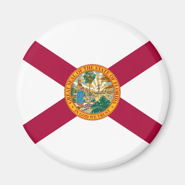 Florida Statlig flagga Magnet (Framsidan)