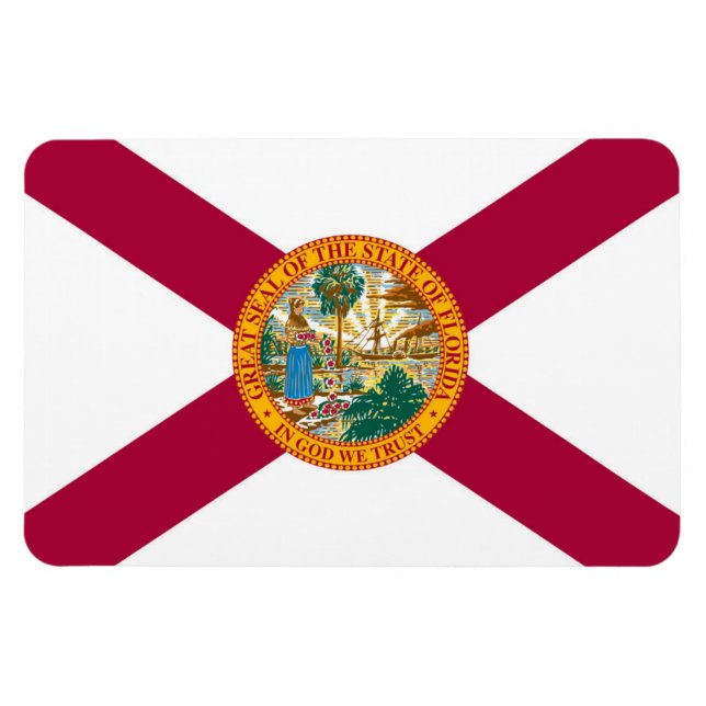 Florida Statlig flagga Magnet (Horisontell)