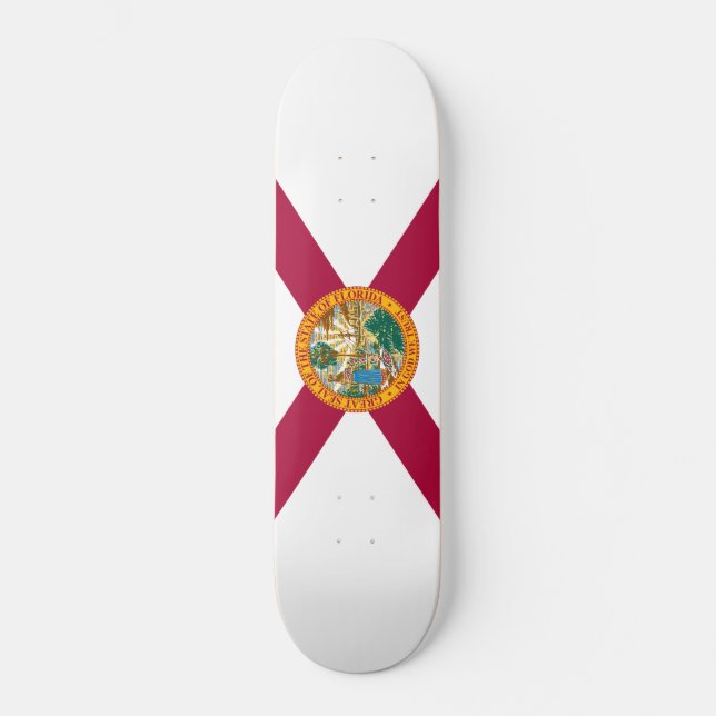 Florida Statlig flagga Mini Skateboard Bräda 18,5 Cm (Framsida)