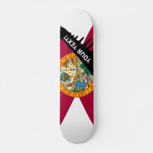 Florida statlig flagga mini skateboard bräda 18,5 cm