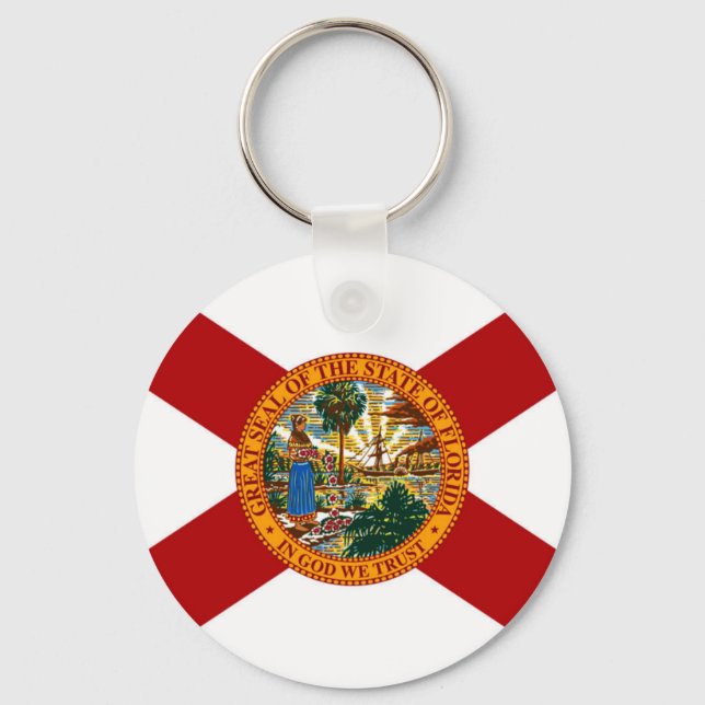 Florida Statlig flagga Nyckelring (Framsida)