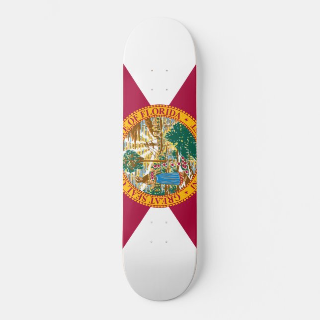 Florida statlig flagga old school skateboard bräda 21,6 cm (Framsida)