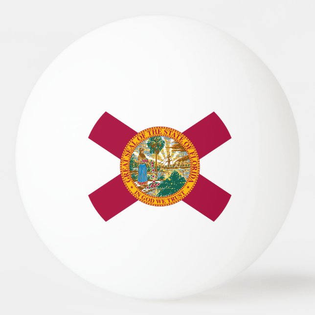 Florida Statlig flagga Pingisboll (Baksidan)