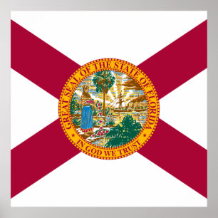 Florida Statlig flagga Poster