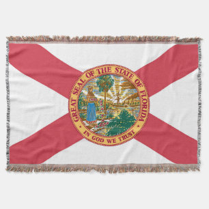 Florida Statlig flagga Print Patriotic Filt