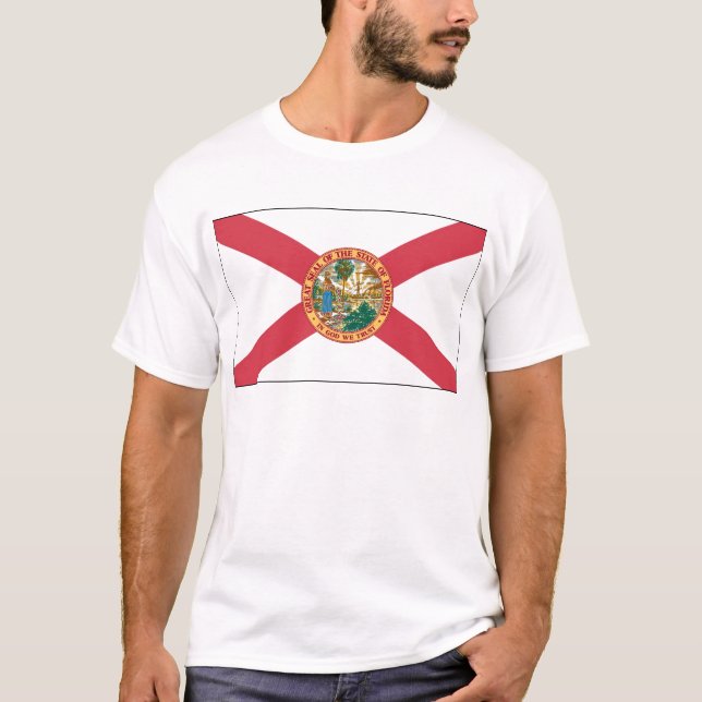 Florida statlig flagga t shirt (Framsida)