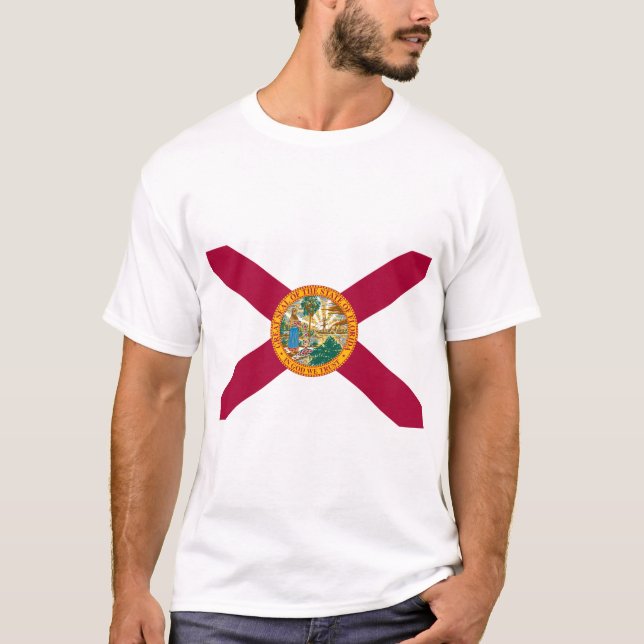 Florida Statlig flagga T Shirt (Framsida)