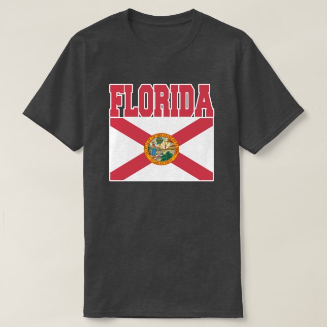 Florida Statlig flagga T-Shirts (Design framsida)