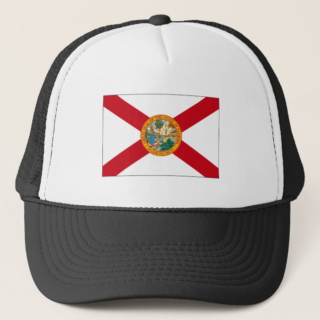Florida statlig flagga truckerkeps (Framsida)