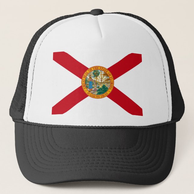 Florida statlig flagga truckerkeps (Framsida)