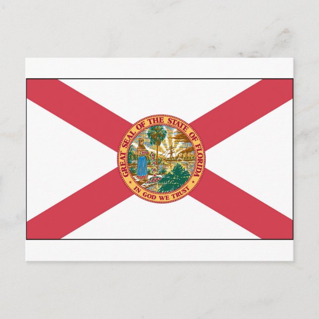 Florida Statlig flagga Vykort (Framsida)