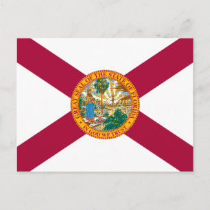 Florida Statlig flagga Vykort