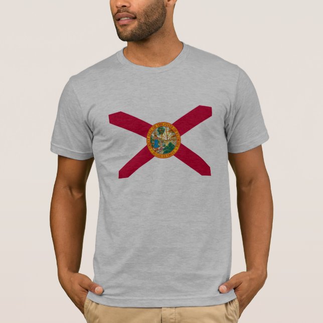 Florida statlig flaggadesign t shirt (Framsida)