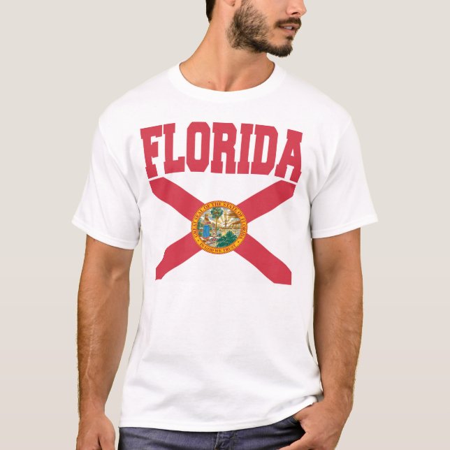Florida statlig flaggaT-tröja Tee Shirt (Framsida)