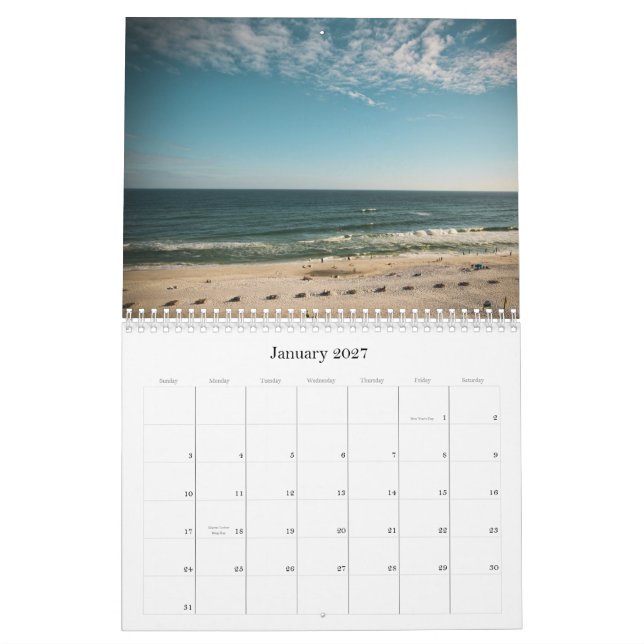 Florida strandkalender kalender (Jan 2027)