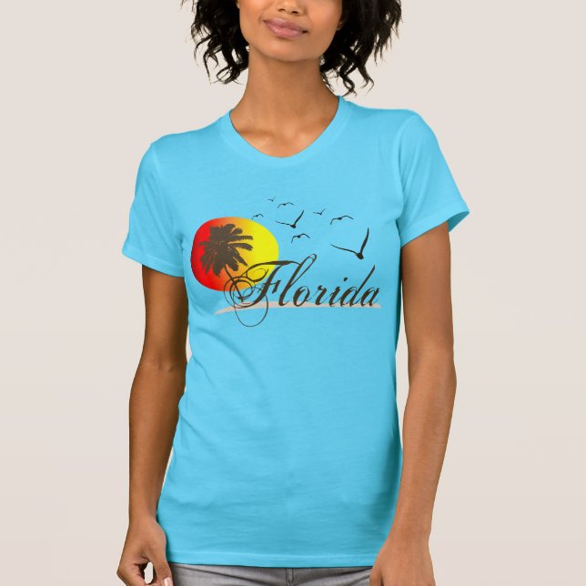 Florida strandsolnedgång t-shirt (Framsida)