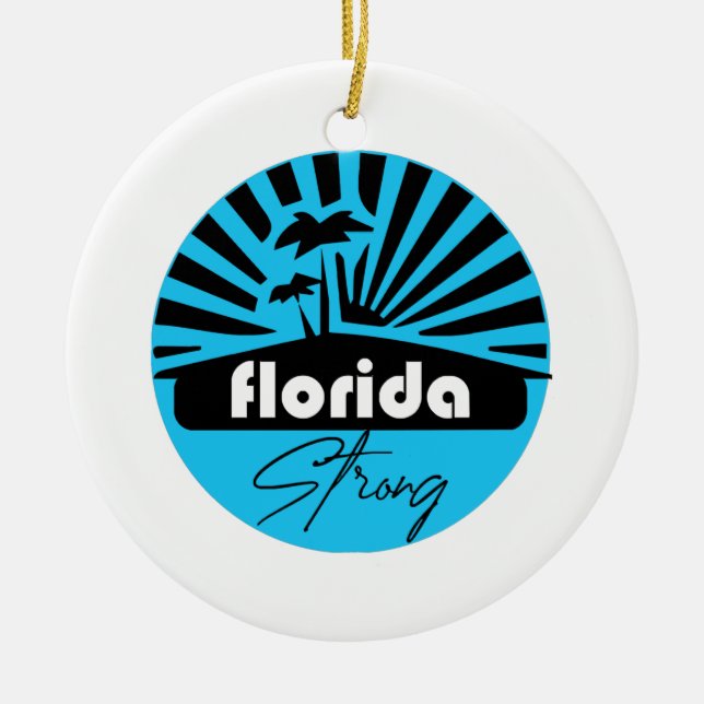 Florida Strong Classic Julgransprydnad Keramik (Framsidan)